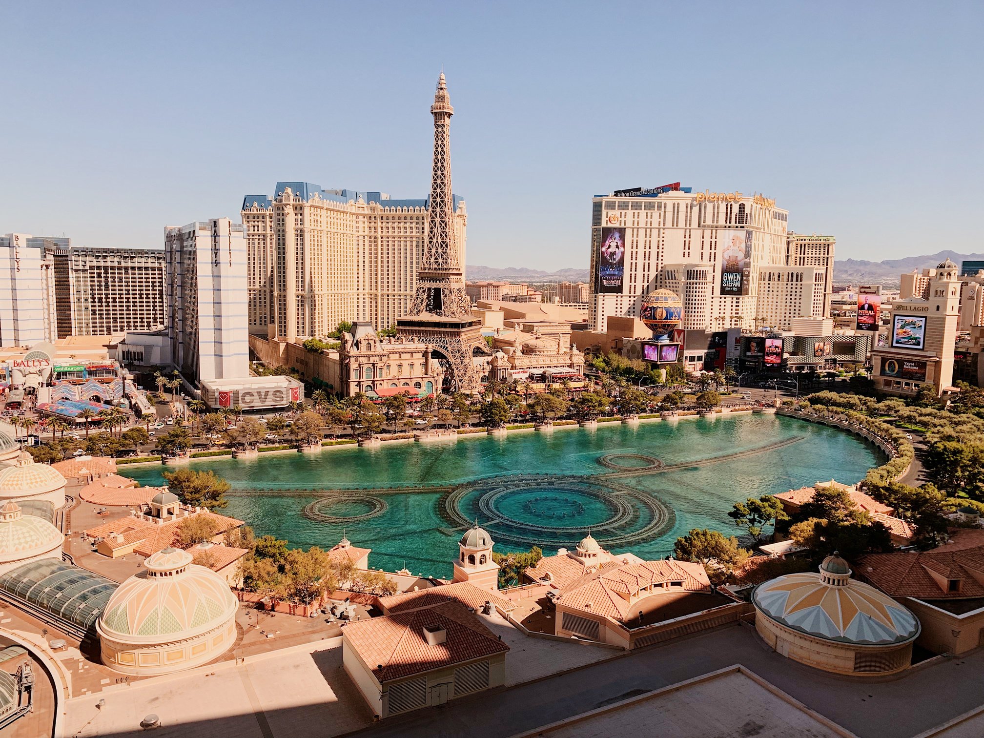 The Eiffel Tower in Las Vegas Nevada, United States